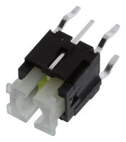 C&K COMPONENTS ILS TB250 50 Tactile Switch, White, ILS Series, Top Actuated, Through Hole, Plunger for Cap, 250 gf