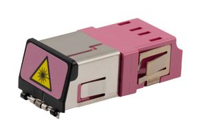 L-COM FOA-810-HVI Fiber Optic Adapter, Side Spring, LC Duplex, LC Duplex, Straight Adapter