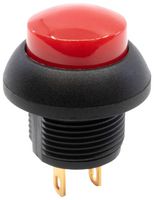 E-SWITCH RP8701AB2M2CEBLKREDNIL Botón Pulsador Industrial, RP8701 Series, 13.6 mm, SPST-NO-DM, Apagado-(Encendido)