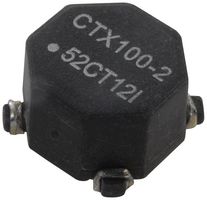 EATON ELECTRONICS CTX100-2-R Inductor, Power, 99.45 µH, 20%, 0.457 ohm, 630 mA, 8.89mm x 8.89mm x 5.97mm