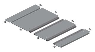 SCHNEIDER ELECTRIC NSYEC862 Placa, Glándula para Entrada de Cable, Acero Galvanizado, Natural