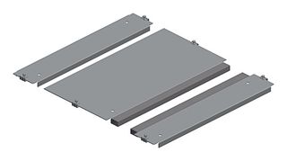 SCHNEIDER ELECTRIC NSYEC661 Placa, Glándula para Entrada de Cable, Acero Galvanizado, Natural
