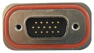AMPHENOL COMMUNICATIONS SOLUTIONS MDBR-E15PM-AN0 D Sub Connector, 15 Contacts, Plug, Solder, DE, MDBR Series, Zinc Body