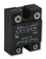 SENSATA/CRYDOM HD48125 Solid State Relay, 125 A, 530 VAC, Panel Mount, Screw, Zero Crossing