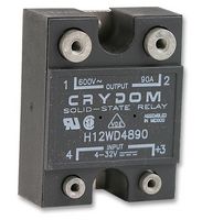 SENSATA/CRYDOM H12WD4890 Relevador de Estado Sólido, SPST-NO, 90 A, 660 VAC, Montaje en Panel, Tornillo, Paso por Cero