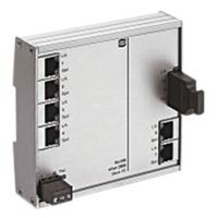 HARTING 24020061110 Interruptor, 7 Puertos, Industrial, Fast Ethernet no Gestionado, Rail DIN, RJ45 x 7