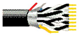BELDEN 1468A-200 Multiconductor Cable, Unshielded, 24 Conductor, 18 AWG, 200 ft, 60.96 m