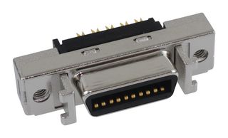 3M 10220-0210EC D Sub Connector, Mini D (Ribbon Connector), Receptacle, 102 Series, 20 Contacts, IDC / IDT