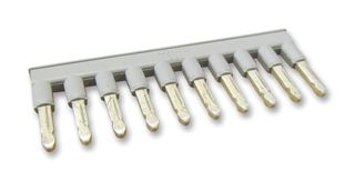 WAGO 281-490 Jumper (Busbar), Jumper, Rail Mounted Terminal Blocks, 10 Positions