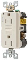 HUBBELL WIRING DEVICES AFR15TRLA Conector de Entrada de Potencia, Resistente a Alteraciones, Falla de Arco, Electrical AC Power