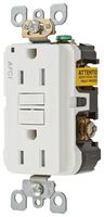 HUBBELL WIRING DEVICES AFR15TRW Conector de Entrada de Potencia, Resistente a Alteraciones, Falla de Arco, Electrical AC Power