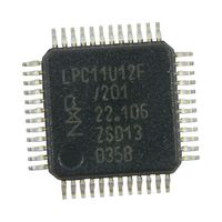 NXP LPC11U12FBD48/201, MCU ARM, LPC Family LPC1100 Series Microcontrollers, ARM Cortex-M0, 32 Bits, 50 MHz, 16 KB
