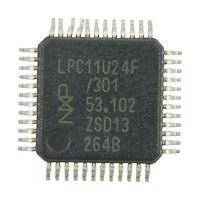 NXP LPC11U24FBD48/301, ARM MCU, LPC Family LPC1100 Series Microcontrollers, ARM Cortex-M0, 32 bit, 50 MHz, 32 KB, 48 Pins