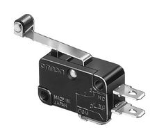 OMRON ELECTRONIC COMPONENTS V-15G1-1C25-K Microswitch, Miniature, Short Hinge Lever, SPDT, Quick Connect, 15 A