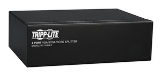 EATON TRIPP LITE B114-004-R Video Splitter, 4 Port, VGA/SVGA, 350MHz, Black