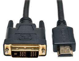 EATON TRIPP LITE P566-006 Computer Cable, HDMI Plug, DVI-D Single Link Plug, 6 ft, 1.8 m, Black