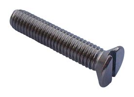 TR FASTENINGS M3 6 KSA2MC S100 Tornillo, M3, 6 mm, Stainless Steel A2, Ranurada con Cabeza Avellanada / Plana