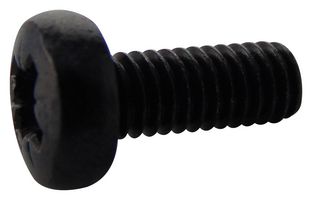 TR FASTENINGS M410 PRSTMCB100- Tornillo, M4, 10 mm, Steel, Chemically Blackened, Pozidriv Cabeza Alomada