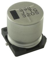 PANASONIC EEVTG1J331M Capacitor Electrolítico de Aluminio SMT, Lata Radial - SMD, 330 µF, 63 V, 0.18 ohm
