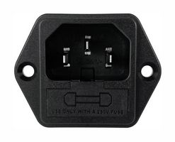 QUALTEK ELECTRONICS 719WA-00/48 Módulo entrada energía IEC sin filtrar, IEC C14, Propósito General, 10 A, 250 VAC