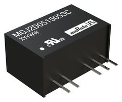 MURATA POWER SOLUTIONS MGJ2D051505SC Convertidor CD/CD Aislado de Montaje en Tarjeta, Controlador de Compuerta, Through Hole 2W 15V 80mA