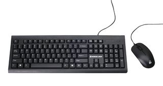 IOGEAR GKM513B Juego de Teclado y Ratón Óptico de 3 Botones, con Cable, USB, 104 Teclas, Resistente a Salpicaduras