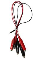 MULTICOMP PRO MP007466 Juego de Cables de Prueba, Alligator Clip, Pin Terminal, Negro, Rojo, 300 mm