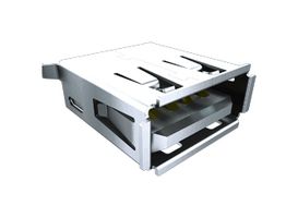 SAMTEC USB-A-S-F-W-TH Conector USB, USB Tipo A, USB 2.0, Receptáculo eléctrico, 4 Posiciones, Through Hole, Right Angle