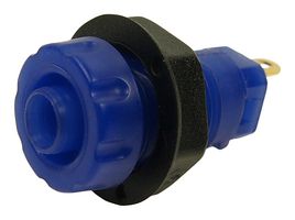 MULTICOMP PRO MP770917 Banana Test Connector, Socket, Panel Mount, 30 A, 1 kV, Gold Plated Contacts, Blue