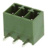 MULTICOMP PRO MCTE-03A03 Terminal Block, Header, 3.5 mm, 3 Positions, 12 A, 150 V, Through Hole Right Angle