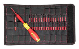 WIHA 28398 Juego de Cuchillas, Planos/Pozidrive/Hex/Phillips/Xeno/Torx/Cuadro, 19 Piezas, SoftFinish SlimLine