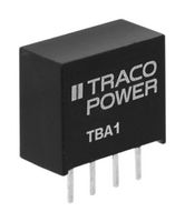 TRACO POWER TBA 1-1213 Isolated Through Hole DC/DC Converter, ITE, SIP, 1:1, 1 W, 1 Output, 15 V