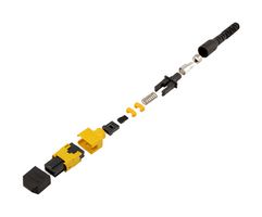 L-COM FOC-MPFSM1230-YLPP0 Conector de Fibra Óptica, Hembra, MPO, Monomodo, 3mm