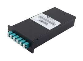 L-COM FSP-MPM1-LC12-OM4 Fiber LGX Fan-Out Cassette, 1 MPO Male to 12 LC OM4, Multimode