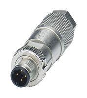 PHOENIX CONTACT 1411068 Sensor Connector, M12, Male, 4 Positions, IDC / IDT Pin, Straight Cable Mount