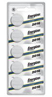 ENERGIZER ECRN2016 Batería, 3 V, 2016, Dióxido de Manganeso-Litio, 100 mAh, Contacto a Presión, 5
