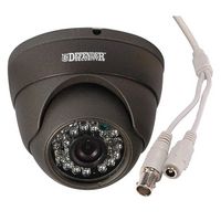 DEFENDER SECURITY 82-18265 Day/Night Dome Camera, 700TVL CMOS, IR, 12VDC, Gray