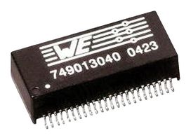 WURTH ELEKTRONIK 749010012A Ethernet & LAN Transformer, 10/100 Base-T, 1 Port, 0.6, 350 µH, 1.5 kV, Surface Mount