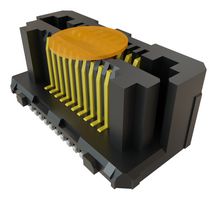 SAMTEC LSHM-110-02.5-L-DV-A-N-K-TR Conector Mezzanine, Hermafrodita, 0.5 mm, 2 Líneas, 20 Contactos, Recto Montaje Superficial
