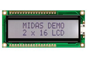 MIDAS DISPLAYS MC21605G6W-FPTLW3.3-V2