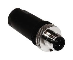 MUELLER ELECTRIC BU-12ZU03-PG7 Conector para Sensor, PG7, M12, Male, 4 Contactos, Roscado Macho, Montaje en Cable Recto