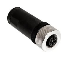 MUELLER ELECTRIC BU-12ZU04-PG7 Conector para Sensor, PG7, M12, Female, 4 Contactos, Roscado Hembra, Montaje en Cable Recto