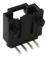 MOLEX 70555-0038 Pin Header, Wire-to-Board, 2.54 mm, 1 Rows, 4 Contacts, Through Hole Right Angle, SL 70555 Series