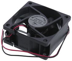 MULTICOMP MC002706 Ventilador axial de CD, 24 V, Cuadrado, 60 mm, 25 mm, Rodamiento Vapo, 23.5 CFM