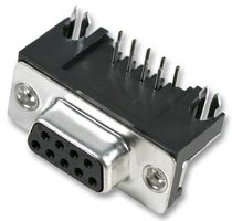 TE CONNECTIVITY 2301844-1 Conector D Sub, Estándar, Receptáculo eléctrico, AMPLIMITE HD-20 Series, 9 Contactos, DE