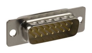 NORCOMP 173-E15-113R461 Conector D Sub, DB15, 15 Contactos, Macho, Soldable, DA, Serie 173-E M, Acero