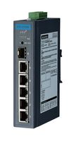 ADVANTECH EKI-2706E-1GFPI-AE Interruptor, 6 Puertos, Industrial, PoE Gigabit Ethernet, Carril DIN / Pared, RJ45 x 5, SFP x 1