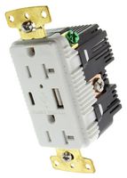 HUBBELL WIRING DEVICES USB20AC5WWR