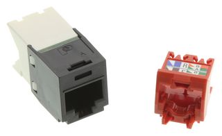 PANDUIT CJ5E88TGBL Modular Connector, RJ45 Wired Jack, 1 x 1 (Port), 8P8C, Cat5e, Cable Mount