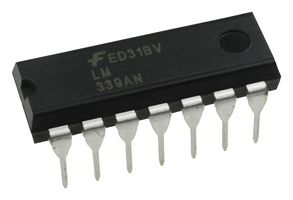 ONSEMI LM339AN Comparador Analógico, Cuádruple, Voltaje, 1.3 µs, 2V to 36V, DIP, 14 Pines